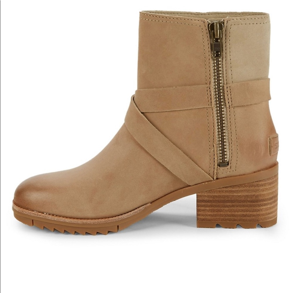 SOREL CATE LEATHERS BUCKLE WATERPROOF SANDY BOOT SIZE:9 - Picture 4 of 8
